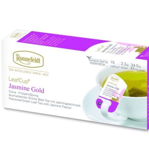 Ronnefeldt LeafCup Jasmine gold (zaļās tējas maisījums) 15 gab./ iepak.